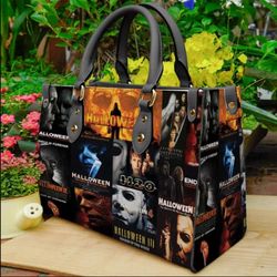 Halloween Leather Handbag, Michael Myers Handbag, Horror Movie Characters Bag