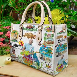 jimmy buffett music leather bags, jimmy buffett women bag and purses, jimmy buffett lovers handbag