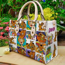 Scooby-doo women leather hand bag, Scooby-doo Lovers Handbag, Scooby-doo Woman Handbag