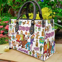 Scooby-doo women leather hand bag, Scooby-doo Woman Handbag, Scooby-doo Lovers Handbag