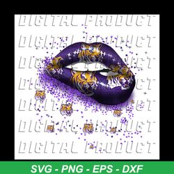 lsu tigers sexy lip svg, sport svg, lsu tigers svg, tigers svg, sexy lip svg, lsu tigers logo svg, lsu tigers fan svg, l