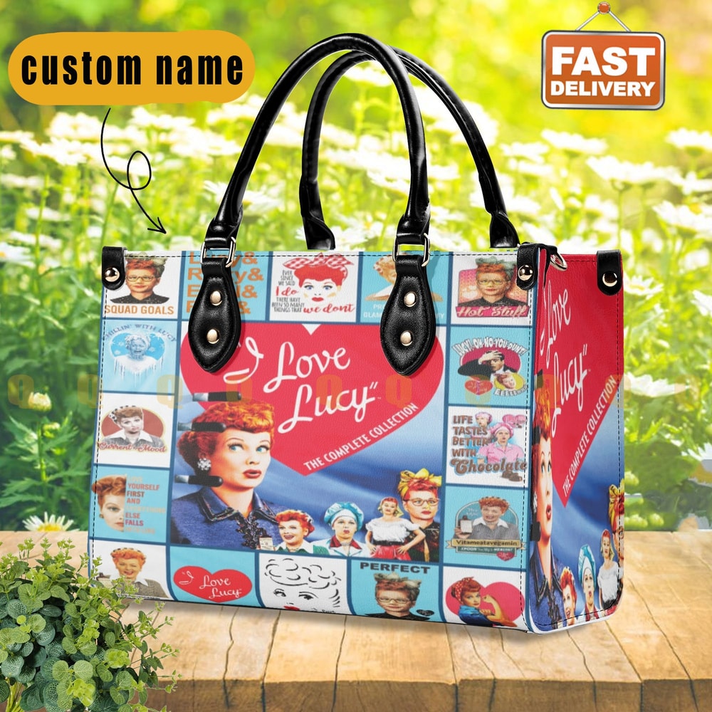 I Love Lucy Handbag, I Love Lucy Leather Bag, I Love Lucy Movie Shoulder Bag, Women Leather Handbag,Crossbody Bag,Teacher bag,Shoulder bag - 1.jpg