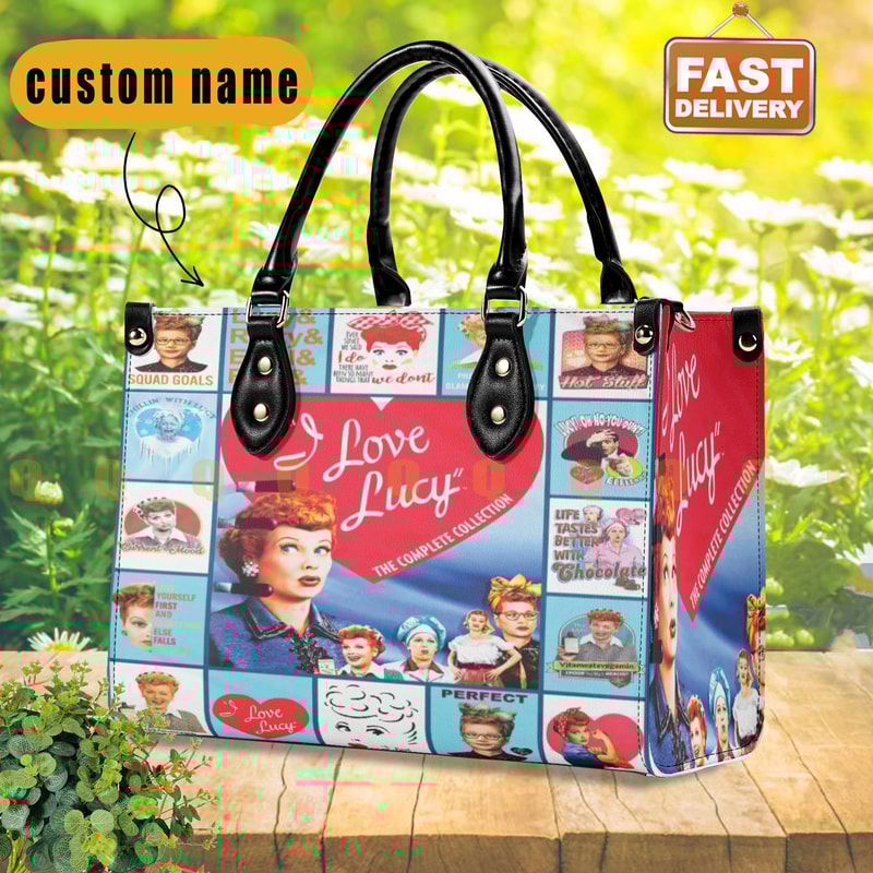 I Love Lucy Handbag, I Love Lucy Leather Bag, I Love Lucy Movie Shoulder Bag, Women Leather Handbag,Crossbody Bag,Teacher bag,Shoulder bag - 1.jpg