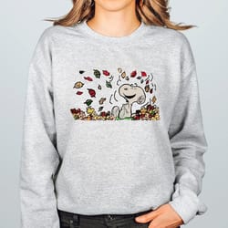 fall snoopy sweatshirt, fall snoopy shirt, halloween unisex sweatshirt