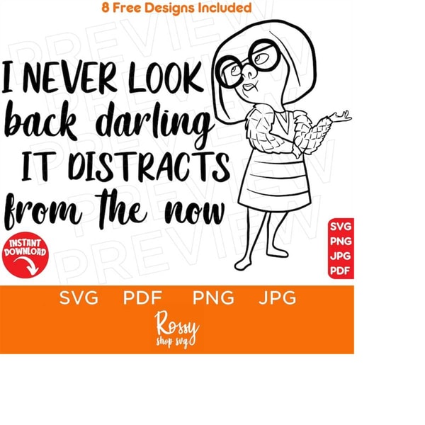 Edna Mode SVG The incredibles SVG Disneyworld svg Disneyland | Inspire ...