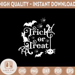 trick or treat svg, halloween svg, halloween shirt design, halloween clipart svg, halloween pprint, cricut, silhouette