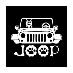 german shepherd dog riding on jeep svg, vehicle svg, german svg, jeep svg, dog svg, transport svg, vehicle legends codes