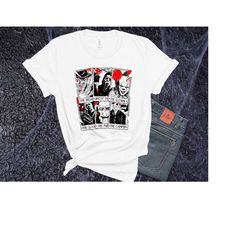 michael myers and friends serial killer shirt, creepy halloween shirt, horror movie killers shirt, halloween short sleev