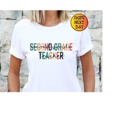 second grade teacher shirt, 2nd grade teacher shirt, second day of school shirt, back to school shirt, second grade shir
