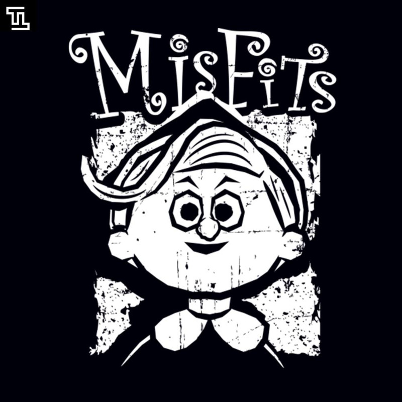 TT1040-Misfits of Christmas Town Hermey the Elf white print, Christmas PNG Download.jpg