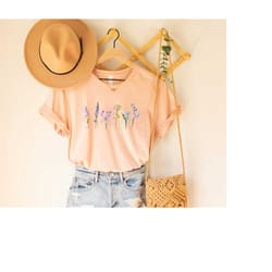 wildflower shirt, cottagecore shirt, custom mothers day gift, custom mom tshirt, mothers day shirt, custom flower shirt