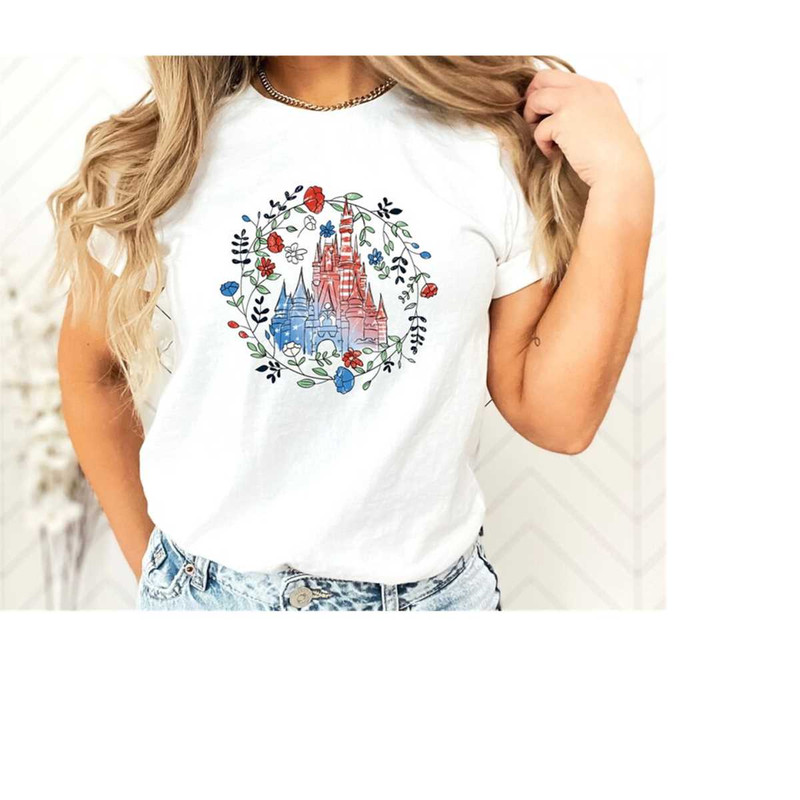 MR-10102023175643-magic-kingdom-castle-4th-of-july-floral-shirt-disney-happy-image-1.jpg