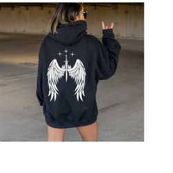 wings hoodie, trendy hoodies, design on the back hoodie, angel hoodie, aesthetic hoodie, vsco hoodies, pinterest design