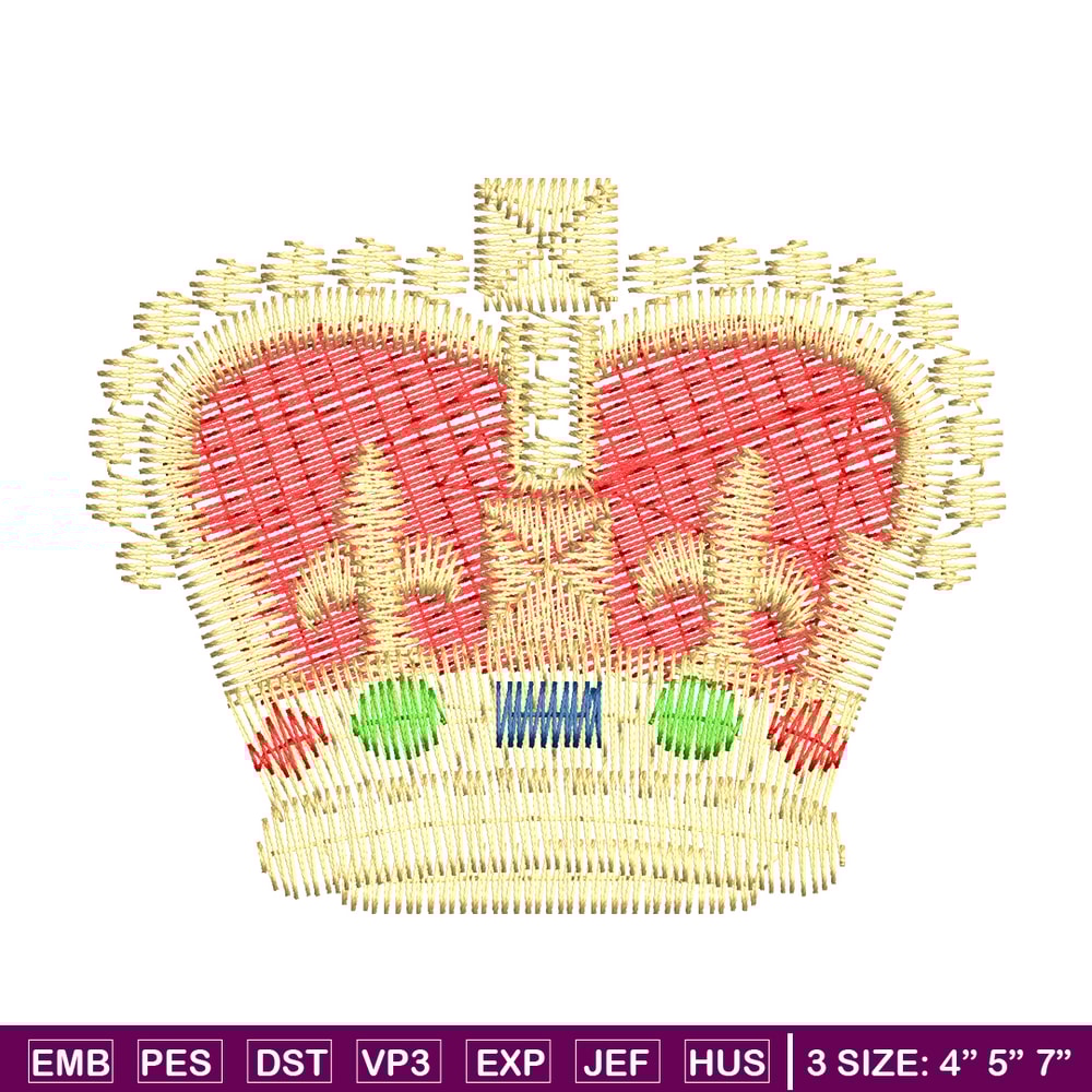 Crown embroidery design, Crown logo embroidery, logo design, Embroidery shirt, logo shirt, Instant download.jpg