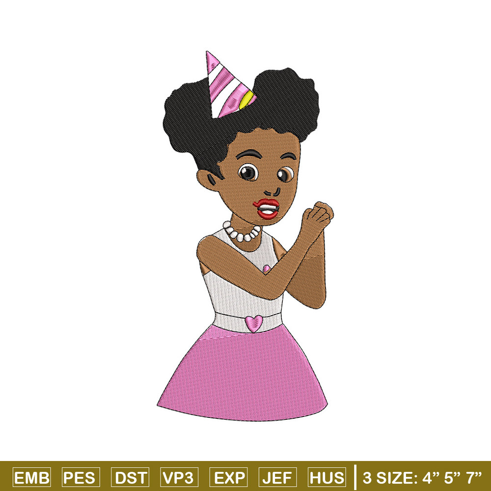 Black girl embroidery design, Gracies Coner embroidery,Embroidery file,Embroidery shirt, Emb design, Digital download.jpg