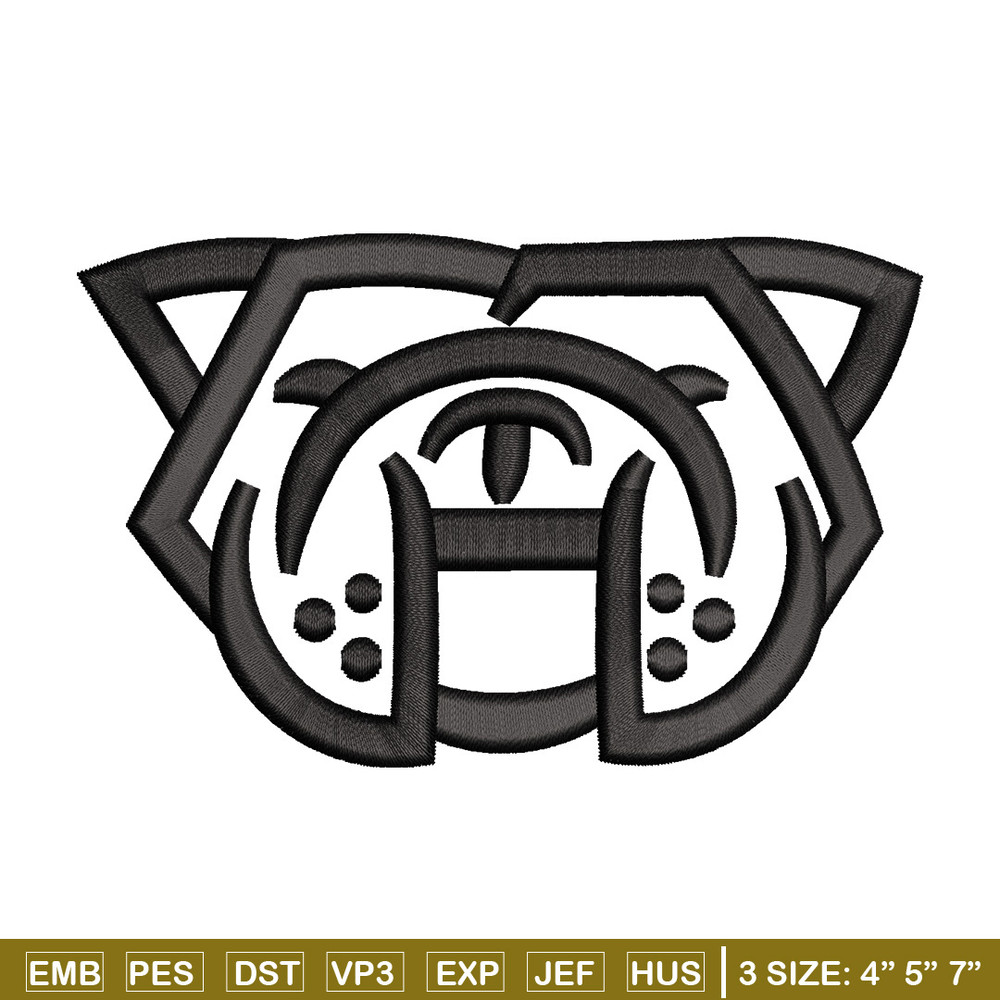 Bull dog embroidery design, Bull embroidery, Embroidery file, Embroidery shirt, Emb design, Digital download.jpg