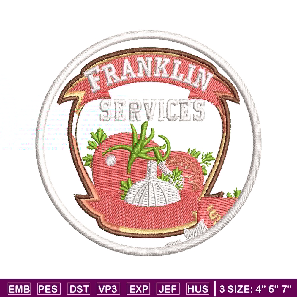 Franklin Services Logo embroidery design, Franklin Services embroidery, Embroidery file, logo design, Instant download..jpg