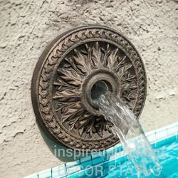 Water Spout Rosette Wall fountain Pool fountain Water fountain emitter