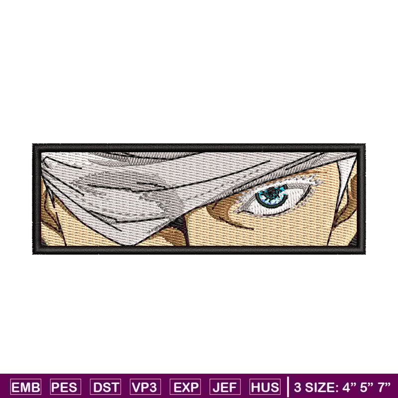 Gojo Eyes embroidery design, Jujutsu kaisen embroidery, anime design, embroidery file, anime shirt, Digital download.jpg