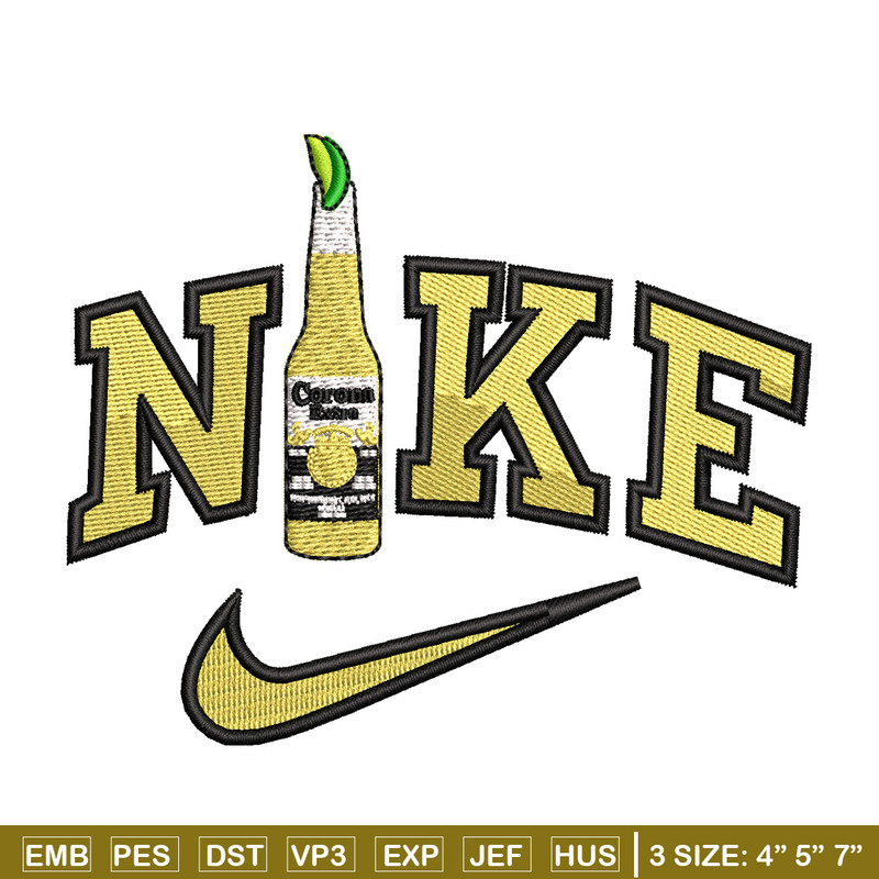 Corona x nike embroidery design, Nike embroidery, Embroidery file, Embroidery shirt, Emb design, Digital download.jpg