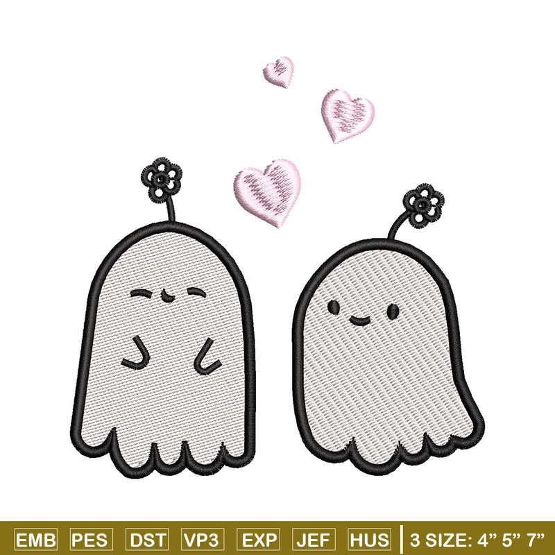 Cute ghost embroidery design, Ghost embroidery, Embroidery file, Embroidery shirt, Emb design, Digital download.jpg