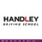 Handley Driving school logo embroidery design, logo embroidery, Embroidery file, logo design, Instant download.jpg