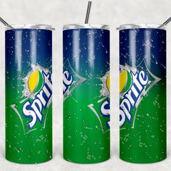 sprite drink tumbler png - drink tumbler design - straight design 20oz/30oz skinny tumbler png - png file download