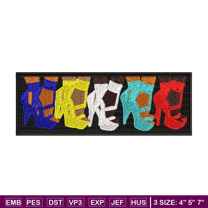 High heels color logo embroidery design, logo embroidery, logo design, Embroidery shirt, Instant download.jpg