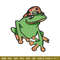 Frog boy embroidery design, Frog embroidery, Embroidery file, Embroidery shirt, Emb design, Digital download.jpg