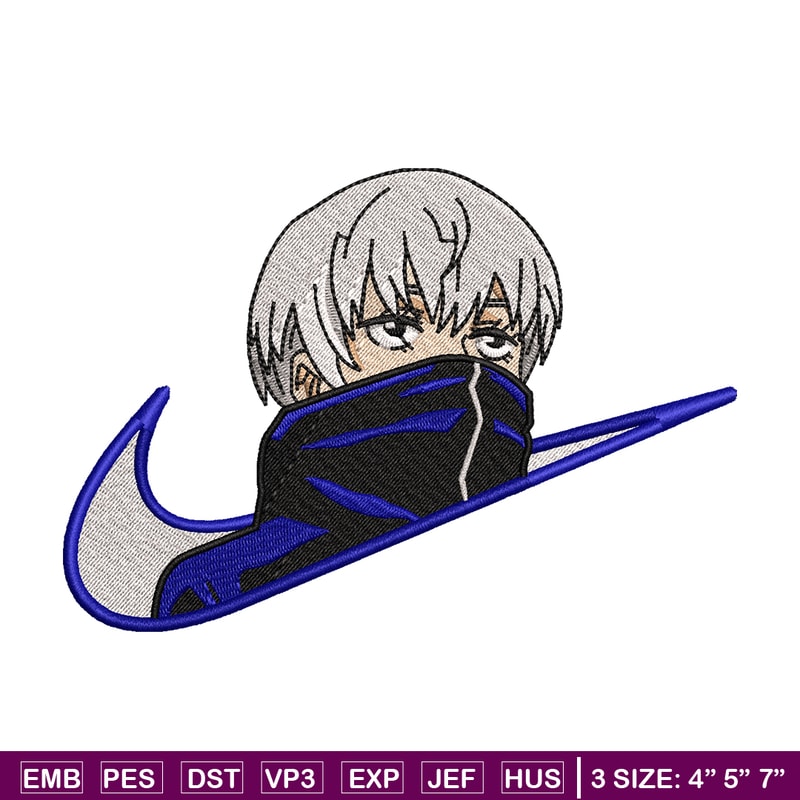 Inumaki Nike embroidery design, Jujutsu Kaisen embroidery, Nike design, anime design, anime shirt, Digital download.jpg