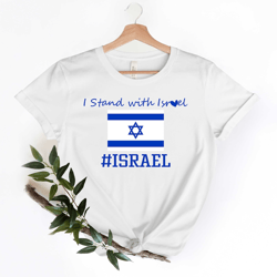 Stand With Israel, Jewish Shirt crewneck sweatshirt, Israel Hebrew Jewish Gift, Jewish Tee, Israel T-shirt, Peace for Is
