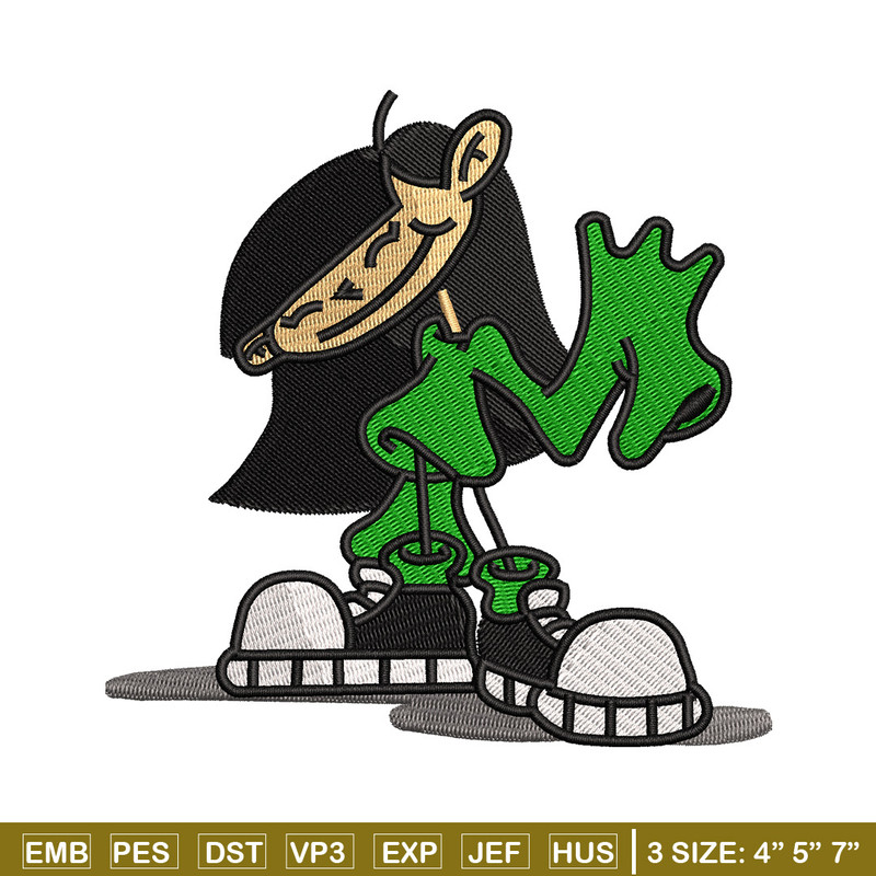 Girl cartoon embroidery design, Cartoon embroidery, Embroidery file, Embroidery shirt, Emb design, Digital download.jpg