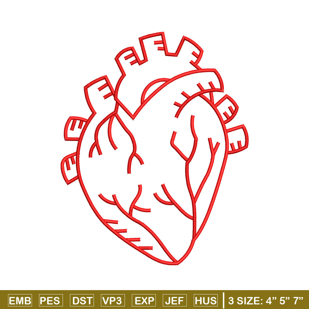 Heart real life embroidery design, Heart embroidery, Embroidery file, Embroidery shirt, Emb design, Digital download.jpg