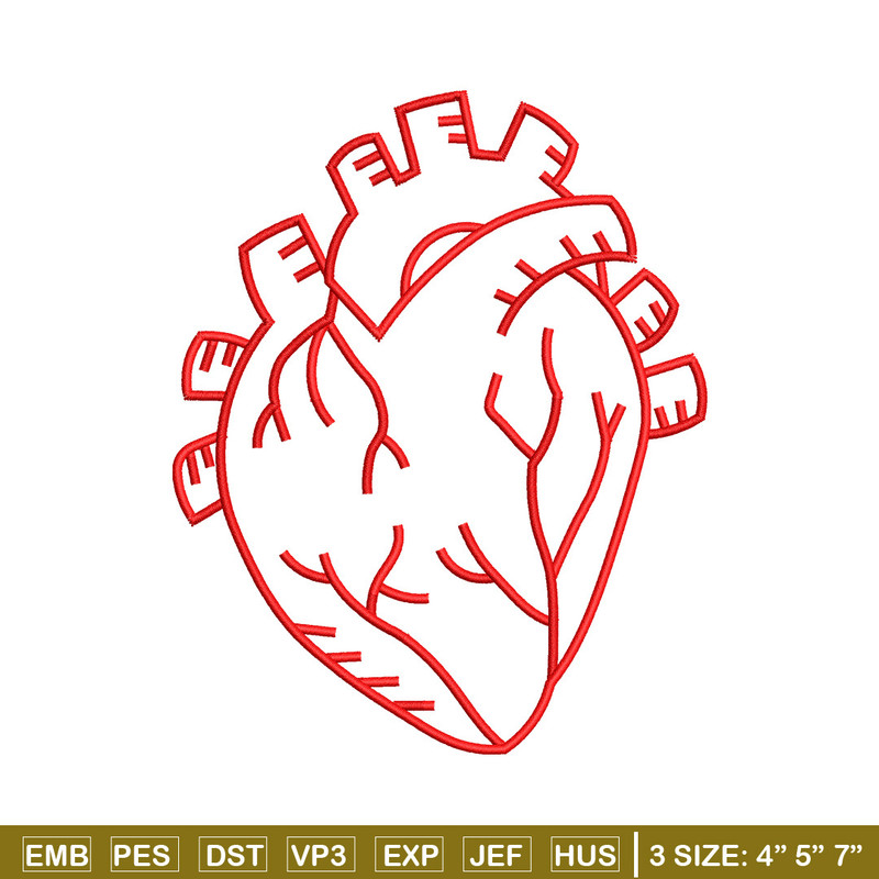 Heart real life embroidery design, Heart embroidery, Embroidery file, Embroidery shirt, Emb design, Digital download.jpg
