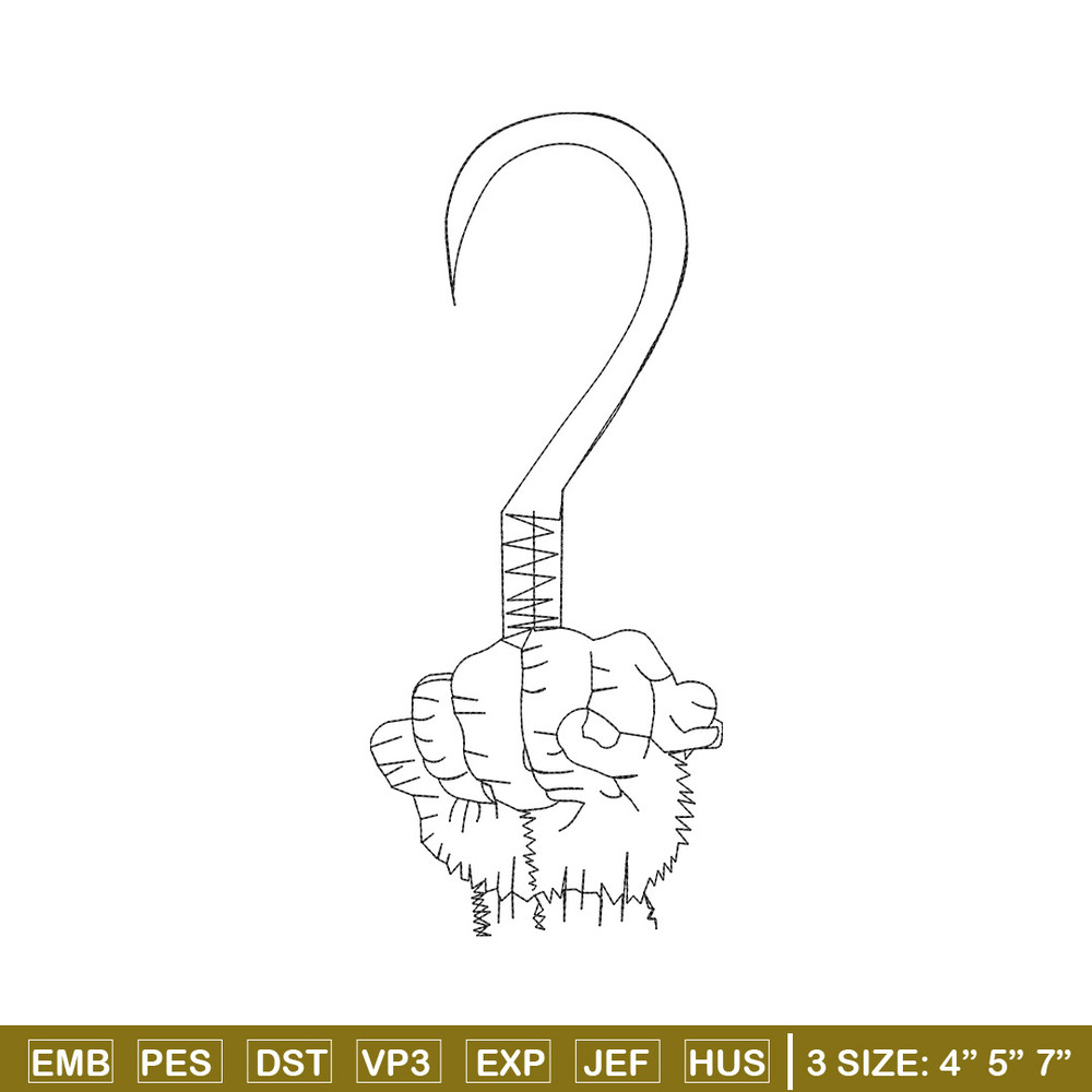 Hook design embroidery design, Hook embroidery, Embroidery file, Embroidery shirt, Emb design, Digital download.jpg