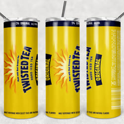 twisted tea can tumbler png - drink tumbler design - straight design 20oz/30oz skinny tumbler png - png file download
