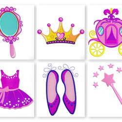 Princess Machine Embroidery Design. baby embroidery design