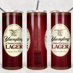 yuengling beer can tumbler png - drink tumbler design - straight design 20oz/30oz skinny tumbler png - png file download