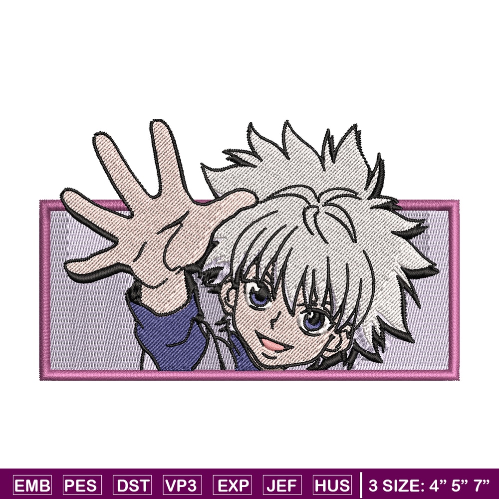 Killua nike embroidery design, Hunter x hunter embroidery, nike design, Logo shirt, anime shirt, digital download.jpg