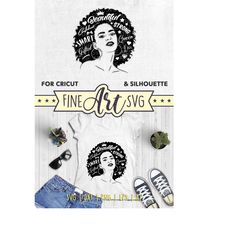 African American Woman SVG Cut File For Cricut Silhouette | Black Woman SVG Design | Beautiful Afro lady Black Girl | Sv