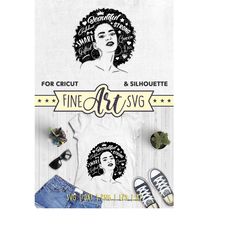 african american woman svg cut file for cricut silhouette | black woman svg design | beautiful afro lady black girl | sv