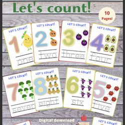 math for little ones: learn to count and trace numbers