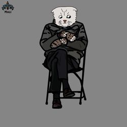 funny cat lawyer in bernie sanders mittens memes png