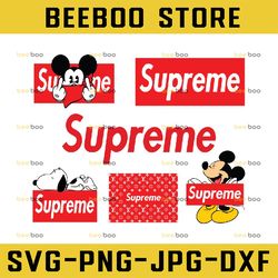 supreme fashion brand logo svg, designer brand logo svg, luxury brand logo svg, fashion brand logo cut file, fashion