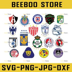 Futbol Svg, Soccer Design, Cut Files, Sports SVG Design, Cricut, Silhouette Cameo, Craft Files. 18 Mexico Design