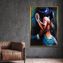 love dance art, dance woman wall art, women canvas art, colorful wall art,dancer poster, wall art canvas design, framed