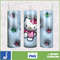 Kitty Coffee Tumbler, 20oz Straight Skinny Wrap, Spring Flower Pink Cat PNG, Tumbler Wrap, Cartoon Tumbler Wrap (15).jpg