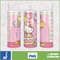 Kitty Coffee Tumbler, 20oz Straight Skinny Wrap, Spring Flower Pink Cat PNG, Tumbler Wrap, Cartoon Tumbler Wrap (24).jpg