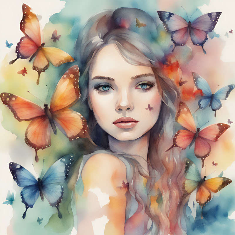 girl-with-butterflies-watercolor-printable-27.png