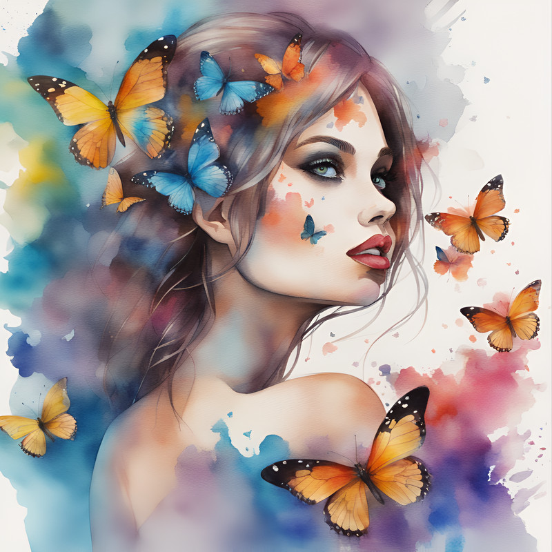 girl-with-butterflies-watercolor-printable-35.png